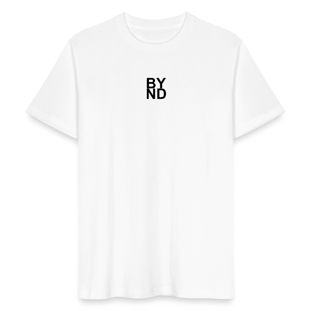 Life Beyond Unisex T-Shirt – Minimalistisch, nachhaltig, bedeutungsvoll. - Weiß