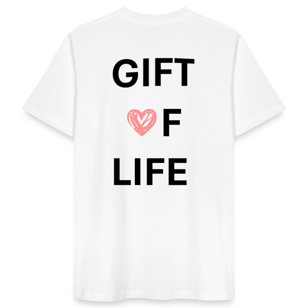 Life Beyond Unisex T-Shirt – Minimalistisch, nachhaltig, bedeutungsvoll. - Weiß