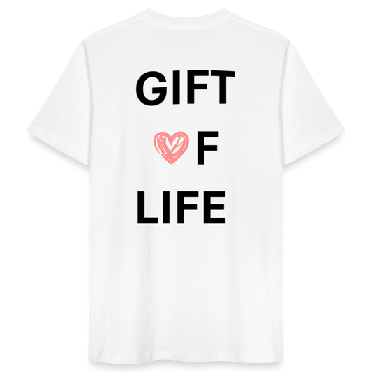 Life Beyond Unisex T-Shirt – Minimalistisch, nachhaltig, bedeutungsvoll. - Weiß