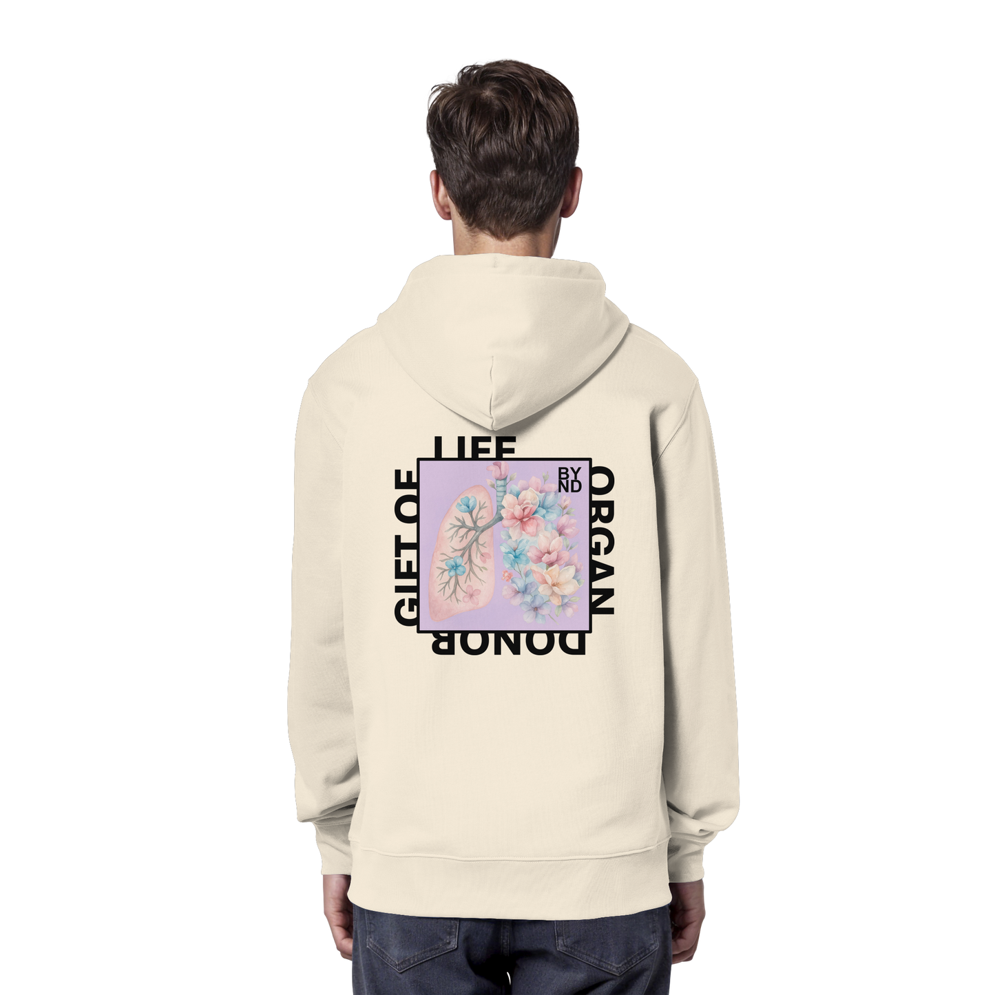 Life Beyond Unisex Hoodie – Full Print auf dem Rücken