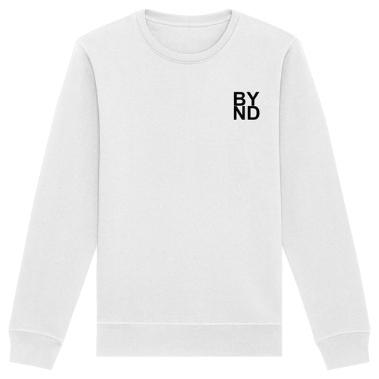 Life Beyond Unisex Sweatshirt mit Rundausschnitt – Full Print auf dem Rücken