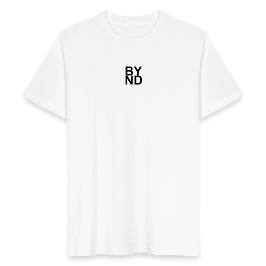 Life Beyond Unisex T-Shirt – Minimalistisch, nachhaltig, bedeutungsvoll. - Weiß