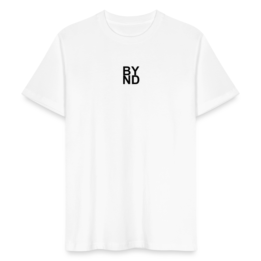 Life Beyond Unisex T-Shirt – Minimalistisch, nachhaltig, bedeutungsvoll. - Weiß