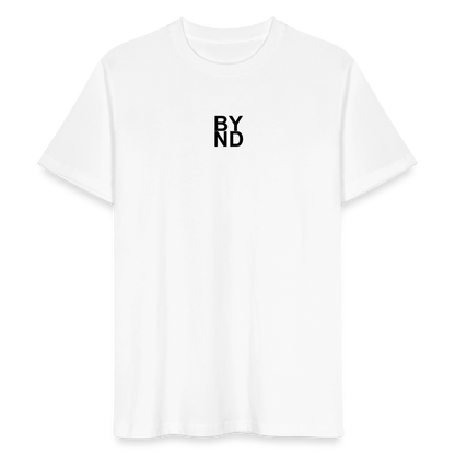 Life Beyond Unisex T-Shirt – Minimalistisch, nachhaltig, bedeutungsvoll. - Weiß