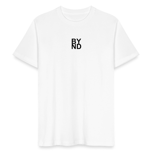 Life Beyond Unisex T-Shirt – Minimalistisch, nachhaltig, bedeutungsvoll. - Weiß