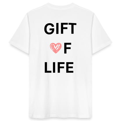 Life Beyond Unisex T-Shirt – Minimalistisch, nachhaltig, bedeutungsvoll. - Weiß