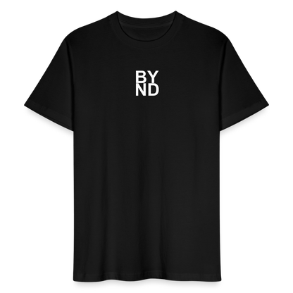 Life Beyond Unisex T-Shirt – Minimalistisch, nachhaltig, bedeutungsvoll. - Schwarz