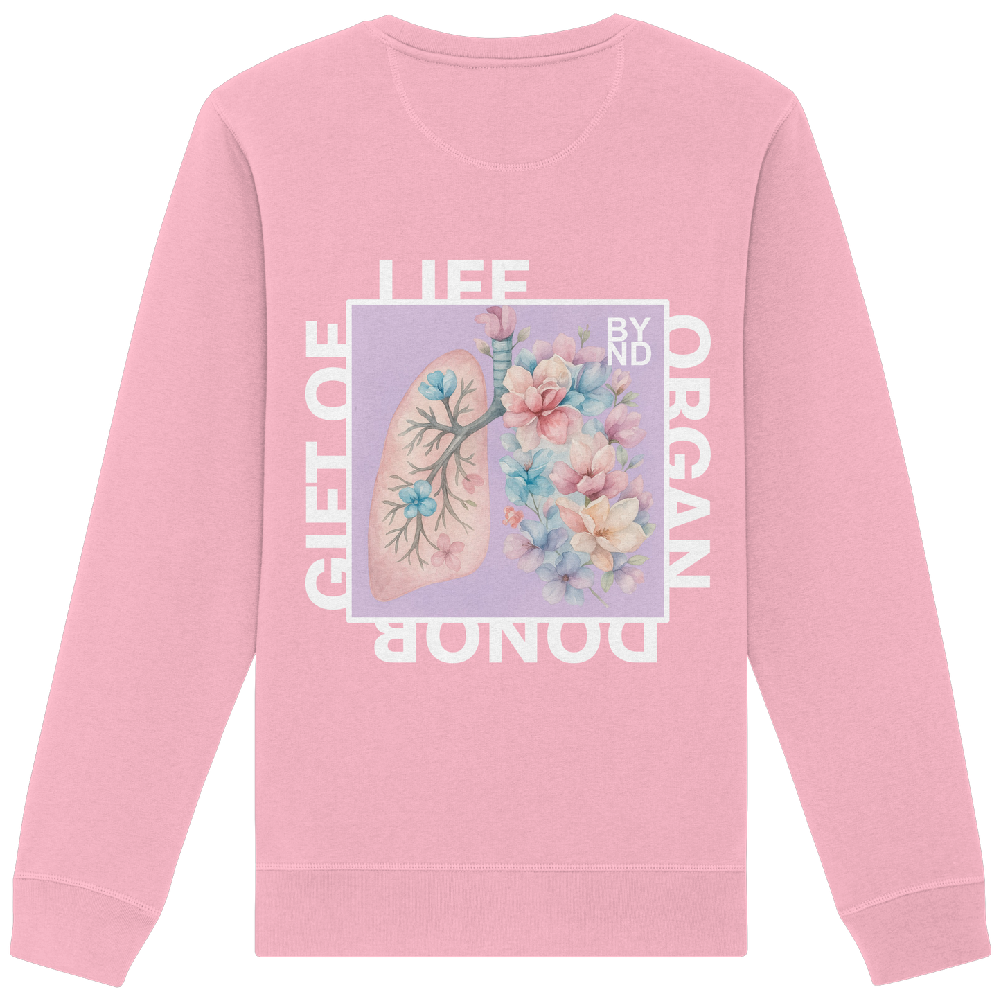 Life Beyond Unisex Sweatshirt mit Rundausschnitt  – Full Print auf dem Rücken