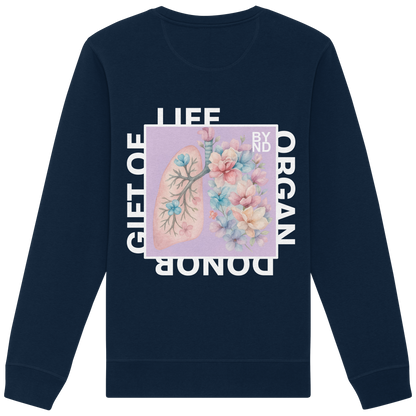 Life Beyond Unisex Sweatshirt mit Rundausschnitt  – Full Print auf dem Rücken