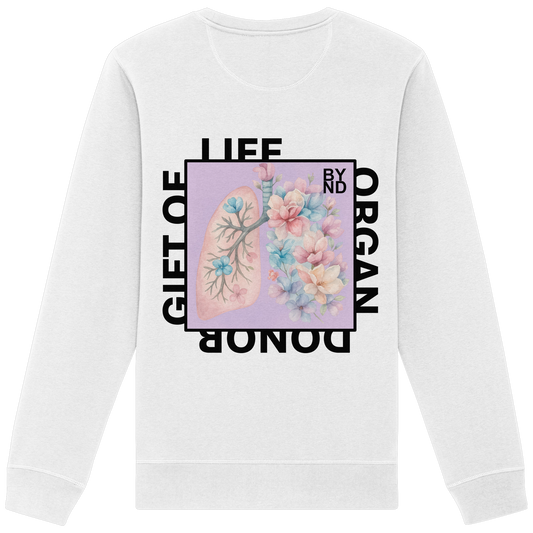 Life Beyond Unisex Sweatshirt mit Rundausschnitt  – Full Print auf dem Rücken